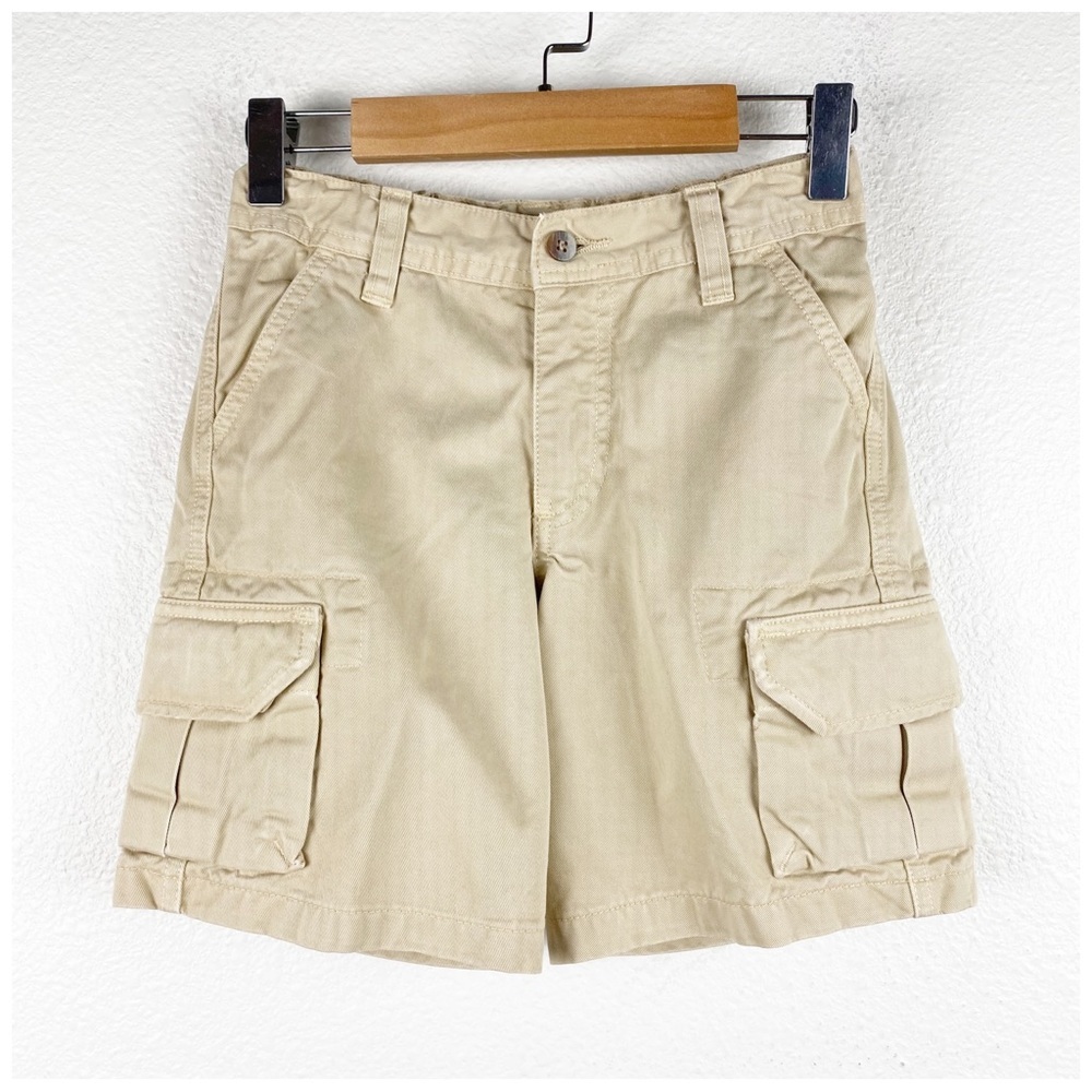 Oscar de la Renta Beige Kid's Cargo Shorts Size 6Y Designer